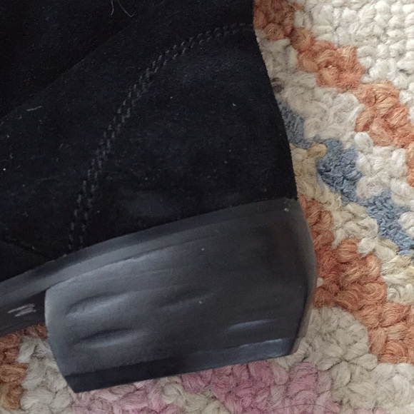 Heidi Klum Miley Black Suede Boots Size 36.5 - Picture 2 of 5